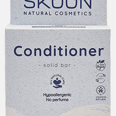 Skoon natural cosmetics solid bar conditioner soft & sensitive with argan oil & sheabutter 60g