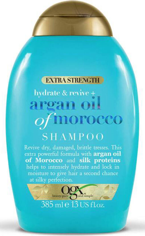 OGX hydrate & revive+ argan oil of morocco shampoo extra strength 385ml