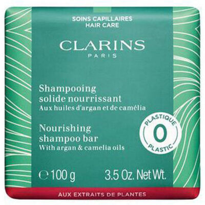 Clarins paris nourishing shampoo bar with argan & camellia oils 100g